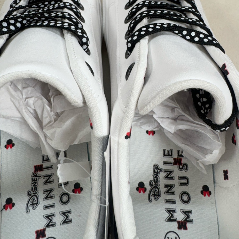 Ladies Disney Minnie Mouse Court Low Top Sneakers - Picture 6 of 8